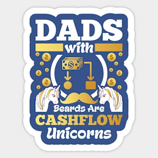 Dads with beards Sticker